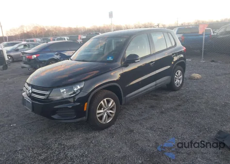 2014 Volkswagen Tiguan S из США, поврежденный, VIN WVGAV3AX4EW510547